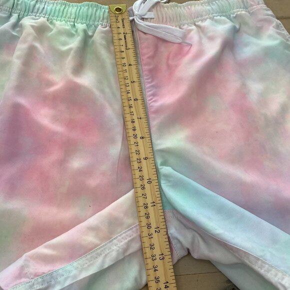 Pacsun x Playboy Pastel Tie Dye Drawstring Swim Trunk Shorts, Size Medium - Picture 9 of 9